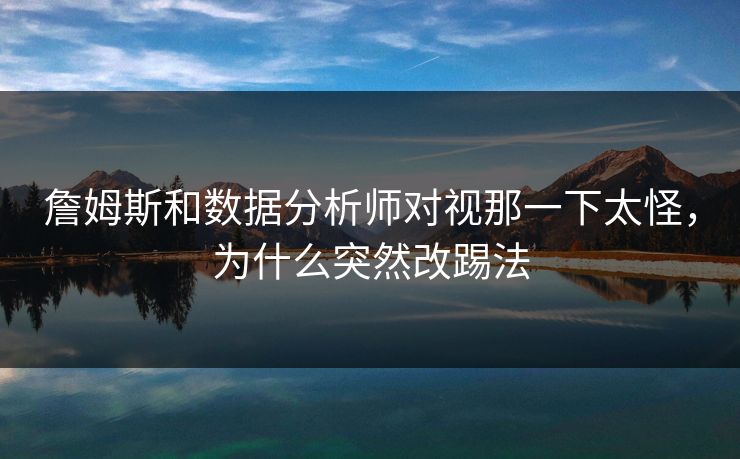 詹姆斯和数据分析师对视那一下太怪，为什么突然改踢法